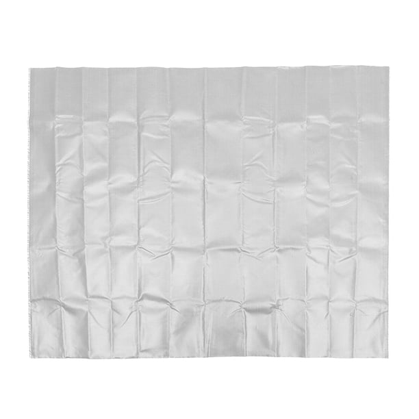 Tapetes para chimeneas, resistentes al fuego, antisalpicaduras, resistentes al calor, antiadherentes, para barbacoas y patios, tapete protector de suelo plateado