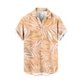 thumbnail image 4 of Xysaqa Hawaiian Shirt for Men Tropical Printed Big & Tall Button Down Shirts for Men Short Sleeve T-Shirt Casual Summer Holiday Hawaii Party Beach Dress Shirts 3X 4X 5X on Clearance, 4 of 6