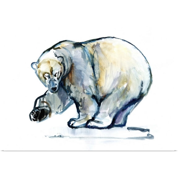 Great BIG Canvas | Rolled Mark Adlington Poster Print entitled Isbjorn, Polar Bear, 2013