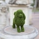 thumbnail image 1 of Estatua de cachorro flocado, figurita de animal, adorno de jardín, escultura de jardín con césped artificial para exterior, jardín y decoración de patio, 1 of 8
