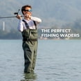 thumbnail image 4 of Calamus Fishing Waders for Men & Women,100% Waterproof PVC Bootfoot Waders with Slip-Resistant Sole,Tear-Resistant Nylon-WaveWalker, 4 of 9