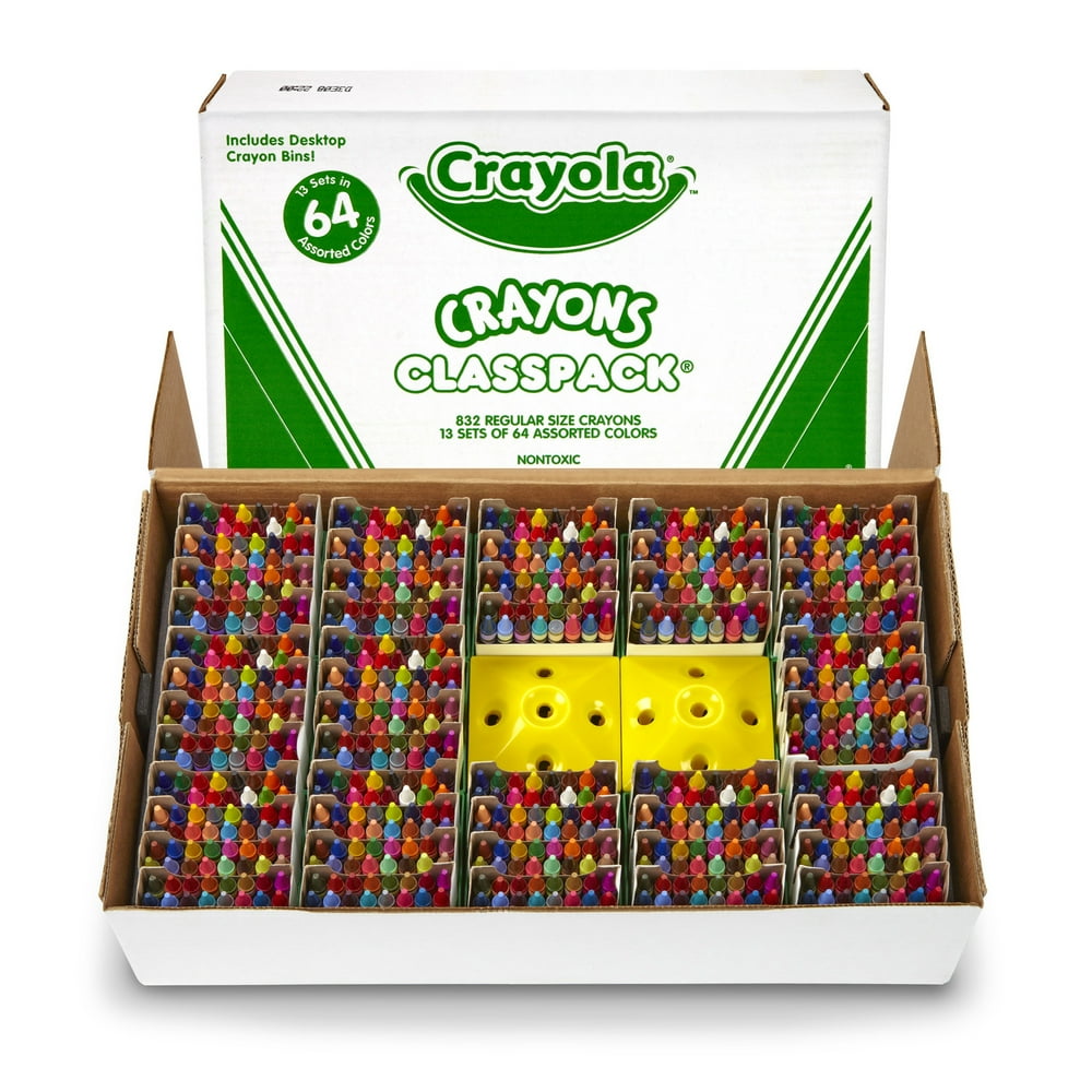 Crayola Crayon Classpack, 64 Colors, Pack Of 832