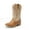 GOLD/BROWN, variant on Cowgirl Riding Boots Cowboy Western Boots Girls Mid Calf Shoes