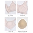 thumbnail image 5 of YOURISS Women’s Plus Size Wireless Comfort Bra Seamless Full Coverage Everyday Bra Chocolate Brown L Lounge Sleep Bra Adjustable Straps, 5 of 9