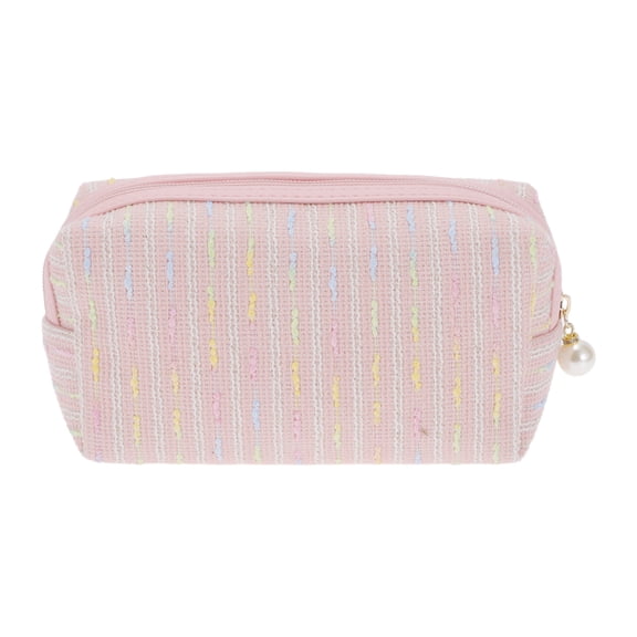 Unique Bargains 1Pc Women Durable Portable Travel Organizer Cosmetic Bag for Toiletry Pink
