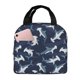 thumbnail image 1 of Easygdp Cute Shark Bolsa Térmica Premium - Tela Oxford Impermeable, Gran Capacidad, Bolsillo Frontal, Unisex para Trabajo, Escuela, Actividades al Aire Libre y Picnics, 1 of 8