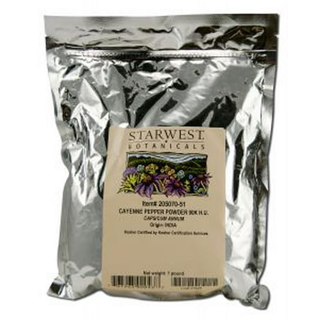 Starwest Botanicals - Medicinal Herbs 1 lb, Cayenne Pepper Powder 90K