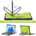 thumbnail image 6 of SaniMore for Microsoft Surface Pro 9 13" 2022 Case Support Keyboard Connection, Soft TPU & Rugged PC Cover with Handle & 360° Rotatable Kickstand Small Lock Full Body Protective Shell, Green, 6 of 12