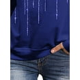 thumbnail image 4 of DYMADE Women Plus Size Long Sleeved Printed Round Neck Loose T-shirt, 4 of 4