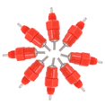 thumbnail image 3 of Automaticales de Pollo Auticó de Aves de Pollo Alimentadores de Bebedor 100pcs Para Pollo Ganso Pato Fácil Limpio Rojo, 3 of 7