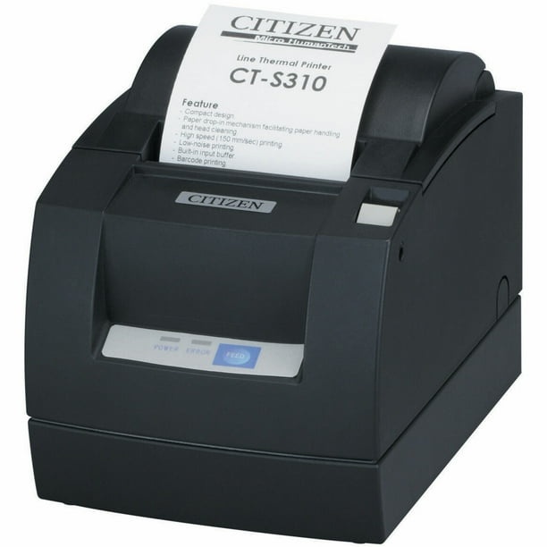 Citizen CTS310II Direct Thermal Printer, Monochrome, Black, Desktop