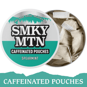 Smokey Mountain Caffeinated Pouches - Spearmint - 1 Can - 15 Pouches Per Can