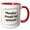 Red/White, variant on 3drose, Text of Monday Should Be Optional, 15oz Two-tone Red Mug