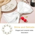 thumbnail image 5 of 60Pcs Pearl Napkin Rings Imitation Pearl Beaded Rhinestone Napkin Ring Holder Napkin Rings  Napkin Rings, 5 of 6