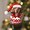 thumbnail image 4 of Xecvkr Border Collie Dog Car Pendant Christmas Tree Ornament Cute Acrylic Hanging Decoration Home Office Gift 8cm 1pc, 4 of 6