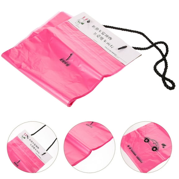 HEATSHAKING Rosy PE Vomit Bags for Traveling with Large Capacity Perfect for Storage and Emergency Use 50 Pcs