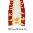 thumbnail image 4 of Bowayaoa Year of the Horse Table Runner 2026, Galloping Horse Print Linen Table Decor, Chinese New Year Party Table Decoration, Festive Horse Tablecloth for Dining, 4 of 7