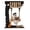 C, variant on Halloween Wooden Swinging Ghost on Tree Tabletop Decor, Reading Ghost Cutout Silhouette Ornament with Mini Broom & Skull, Gothic Fall Decor for Window Decorations Indoor & Outdoor Party