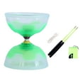 thumbnail image 2 of Juego de juguetes de diábolo chino, rodamiento triple, portátil, juguete de con coordinación ojo-mano, juguete de pelota de diábolo para niños principiantes y adultos Verde, 2 of 8