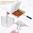 thumbnail image 5 of Grill Basket, BBQ Grilling Basket Outdoor for Grill with Removable Handle, 5 of 5