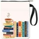 thumbnail image 1 of Funda para libro, patrones para libros, protector de libros de café, fundas para libros de bolsillo, funda de tela lavable con cremallera y bolsillo adicional., 1 of 6