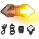 thumbnail image 1 of Intermitentes para bicicleta, luz trasera para bicicleta con intermitentes, luz trasera LED para bicicleta recargable por USB de 120 lúmenes, intermitentes inalámbricos para bicicleta con control remo, 1 of 5