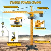 Huge Wave Construction Vehicles Boys Toy Playsets, Construction Truck with 6 Alloy Cars, Sounds and Lights, Kids Christmas & Birthday Gifts for 3 4 5 6 Years Old Boys