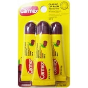 Carmex Daily Care Moisturizing Lip Balm, Fresh Cherry with SPF 15, 3 Count