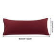 thumbnail image 5 of PiccoCasa Body Pillowcase Brushed Microfiber Body Pillow Cover, Burgundy King, 5 of 7