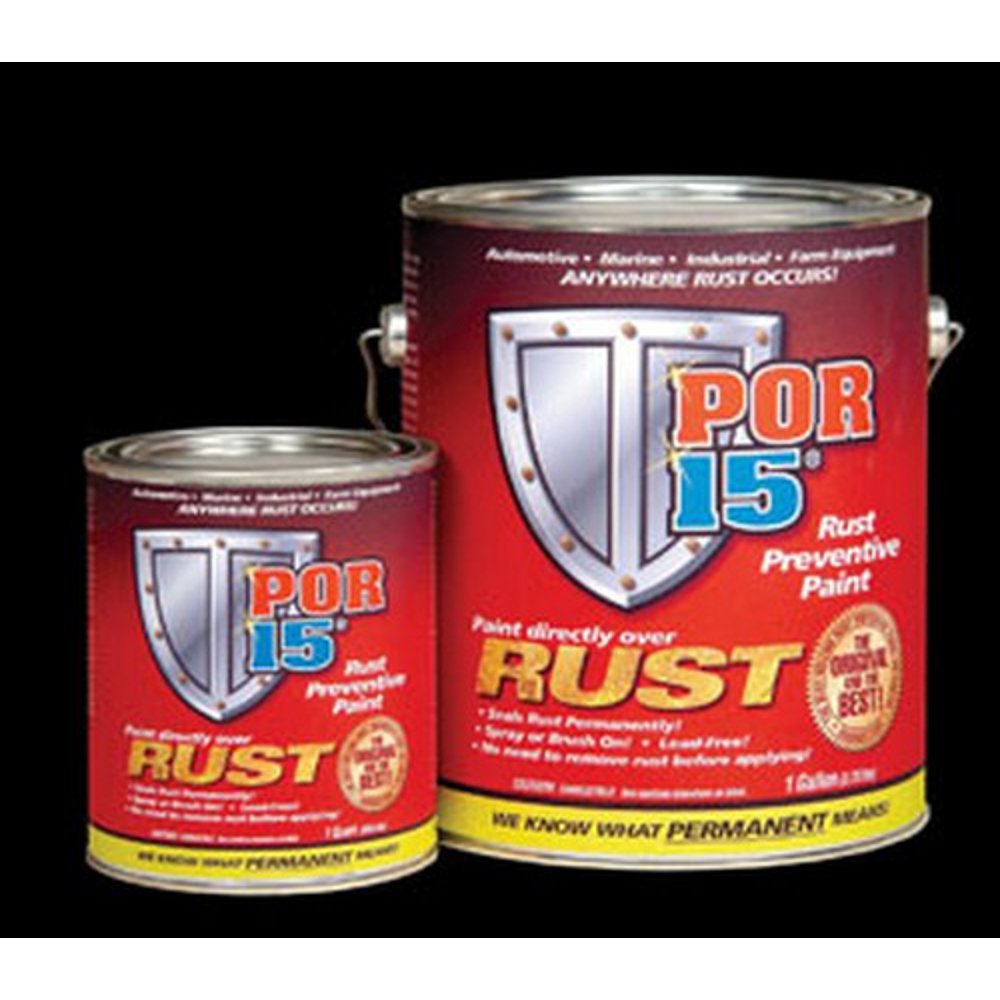 POR15 45004 Rust Preventive Paint Black, Quart