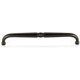 thumbnail image 3 of Alno A702-6-MB Traditional 6" Center To Center Single Knuckle Solid Brass Cabinet Handle /, 3 of 8