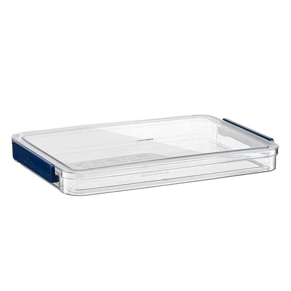 BIZHua Stackable Plastic Storage Tub, Latching Secure Lid, Clear Visible Body, Linens Craft Organizing