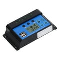 thumbnail image 1 of Solar Panel Controller, 12V 24V Photovoltaic Controller Circuit Protection 2 Way MOS Tube LCD Display High Efficiency  for Street Light 70A,80A,90A,100A, 1 of 7