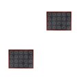 thumbnail image 1 of Ounissouiy Alfombrilla de silicona perforada para hornear, revestimiento antiadherente para horno, impresión hueca de doble cara para accesorios 2piezas, 1 of 6