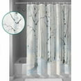 thumbnail image 4 of Christmas Tree Bathroom Curtain 72 Inch Shower Stall Curtain with Hooks, White Xmas Snowflake Watercolor Waterproof Polyester Bath Curtain Washable Bathtub Curtain 36''x 72'', 4 of 6