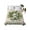 Off-White, variant on St. Patrick's Day, California King Size Flat Sheet, Wrinkleproof & Fadeproof Cooling Flat Bed Sheet Only, Watercolor Leaves Floral Plaid Wreath Breathable Soft Bedding Top Sheets 108 x 98 Inches