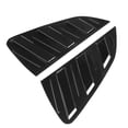 thumbnail image 4 of 2PCS Car Rear Window Blind Shades Side Vent Cover Trim Black Stepped Decoration Modification, 4 of 14