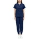 thumbnail image 1 of Conjunto de uniforme exfoliante para mujer, traje lavable a máquina con cuello en V, cintura elástica, ropa de trabajo para enfermera, ropa de trabajo SG, 1 of 5
