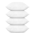 thumbnail image 2 of Ultra Soft White Polyester Microfiber Durable Couch Cushion Fillers, Set of 4 Throw Pillow Inserts, 2 of 6