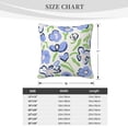 thumbnail image 4 of ZICANCN Purple Minimalist Floral Art Throw Pillow Covers, Bed Couch Sofa Knit Decorative Pillow Covers for Living Room Farmhouse, 22"x22", 4 of 8