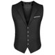 thumbnail image 4 of Olibexley V01 Chaleco de traje para hombre Slim Fit Formal Business Chaleco de esmoquin V-Ncek Chaleco sólido para boda, 4 of 4