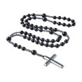 thumbnail image 1 of Collar con rosario cruzado 1x collar de cuentas religiosas para decoración de joyas religiosas, 1 of 4