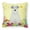 White, variant on Easter Eggs Design Dog Art Fabric Decorative Pillow
