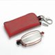 thumbnail image 1 of CHAO Gafas de lectura plegables unisex antiazules, gafas plegables telescópicas, regalo para personas mayores, 400 grados, color rojo, 1 of 5