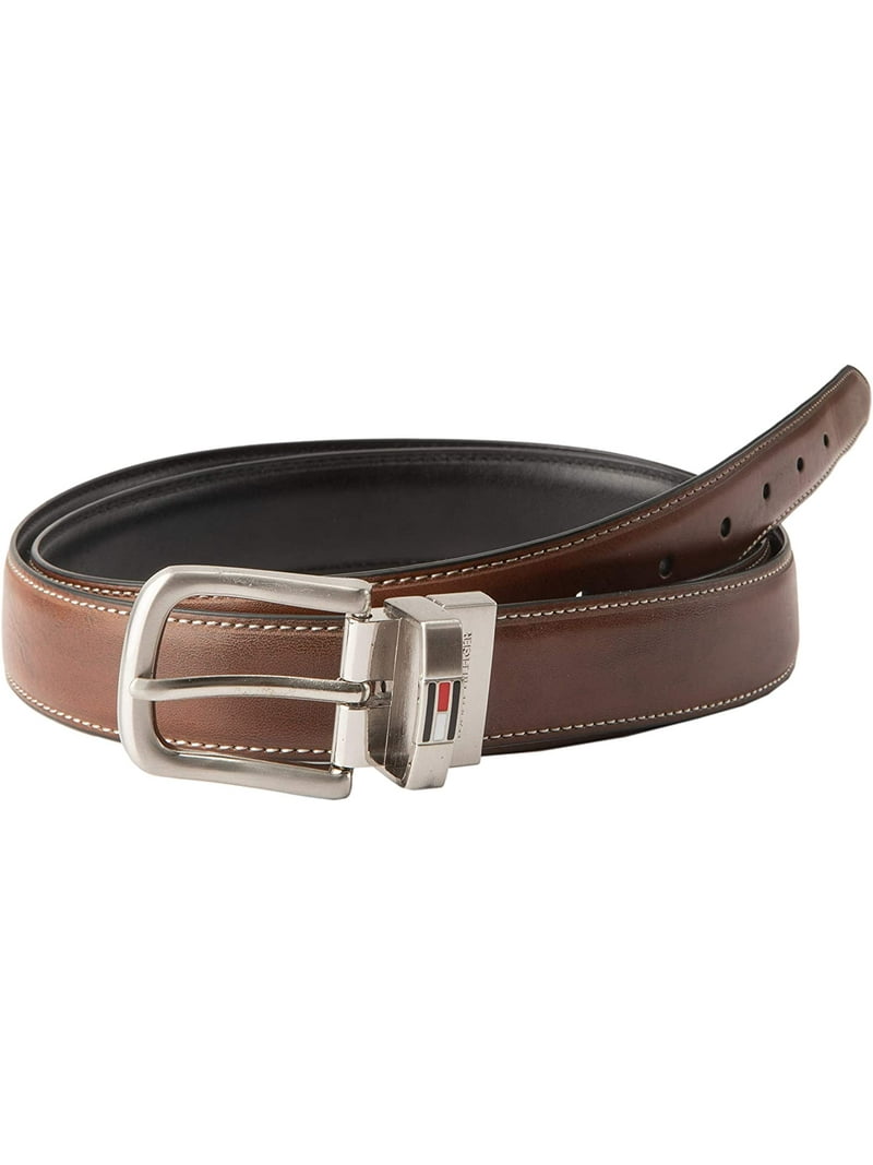 Arbejdsgiver tråd Urter Tommy Hilfiger Mens Reversible Belt BRN/B-32 - Walmart.com