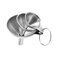 thumbnail image 4 of jifeng 3 Pieces Kitchen Funnel Set Metal Filling Funnels for Liquid Dry Ingredients, 4 of 9