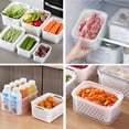 thumbnail image 6 of 2pcs Fruit Saver Containers for Fridge with Lids, Removable Colanders for Fruits, Vegetables, Berries, and Meat to Stay Fresh Longer, 6 of 9