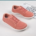 thumbnail image 6 of DLWKIPV Minimalist Barefoot-Style Sneakers - Breathable Knit Wide Toe Box Shoes for Daily Walking & Casual Wear (PINK,8), 6 of 6