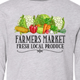thumbnail image 4 of Inktastic Farmers Market Fresh Local Produce Long Sleeve Youth T-Shirt, 4 of 5