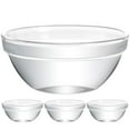 thumbnail image 1 of 4Pcs Household Glass Bowls Transparent Serving Bowls Multi-function Food Bowls, 1 of 5